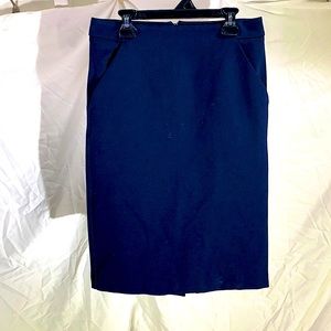 A New Day Navy Blue Size 2 Pencil Skirt